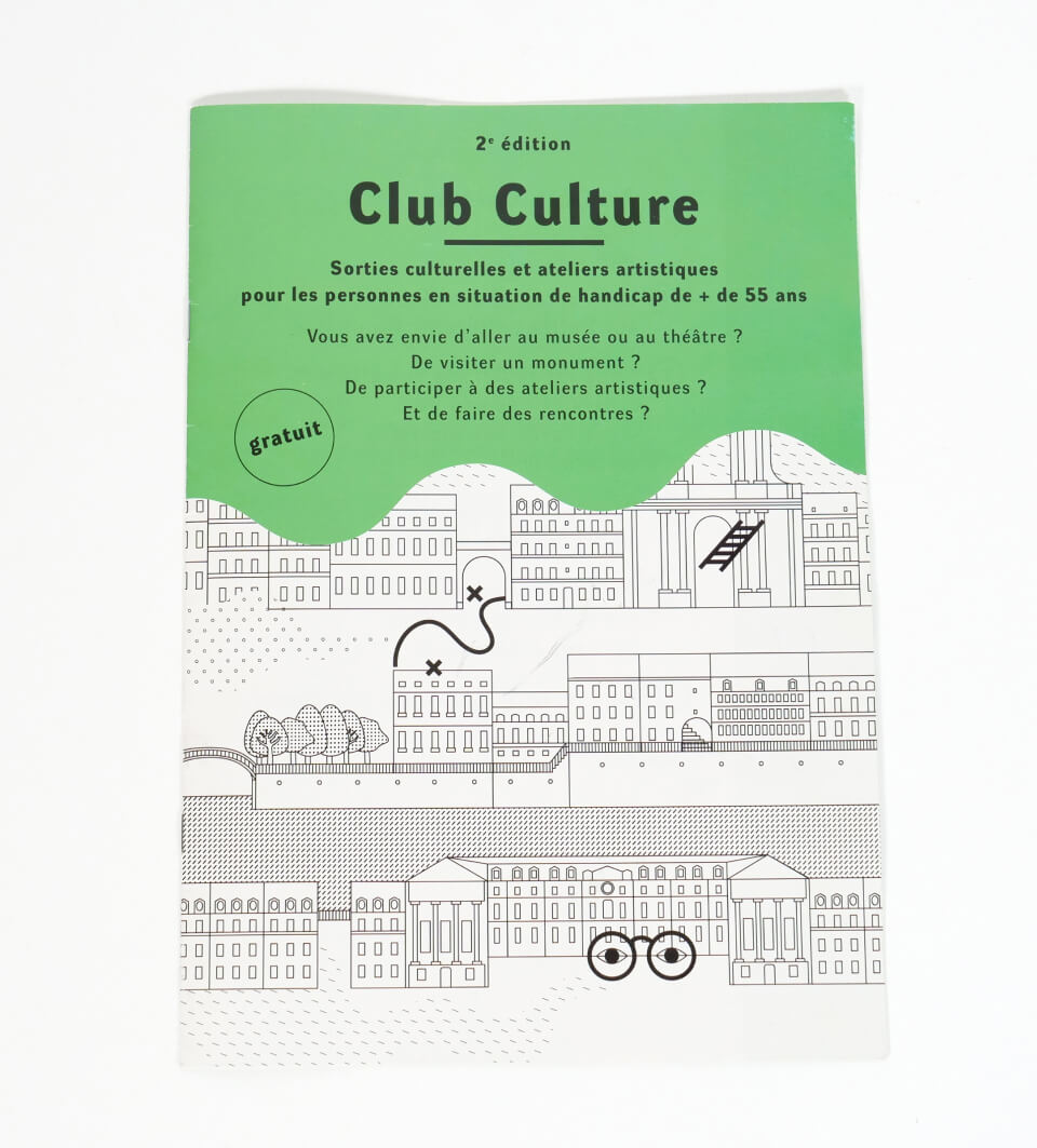 Couverture de la brochure du club culture pour des personnes en situation de handicap