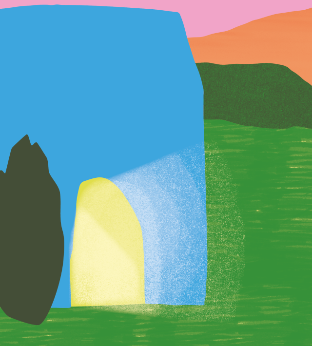 illustration pour la mise en page des supports de communication du festivla les souterraines à Besançon