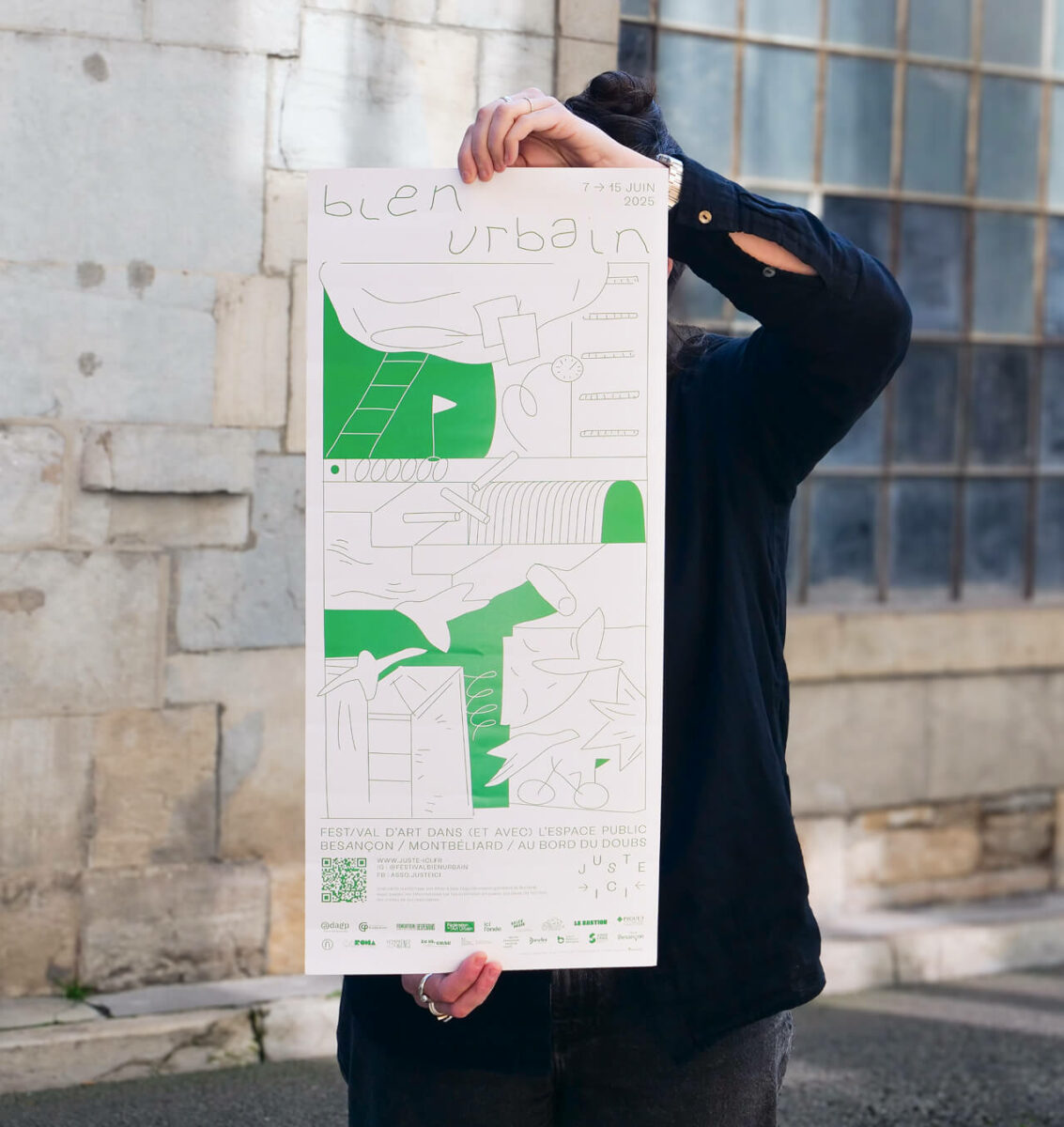 affiche événementielle au format cadrobus pour le festival