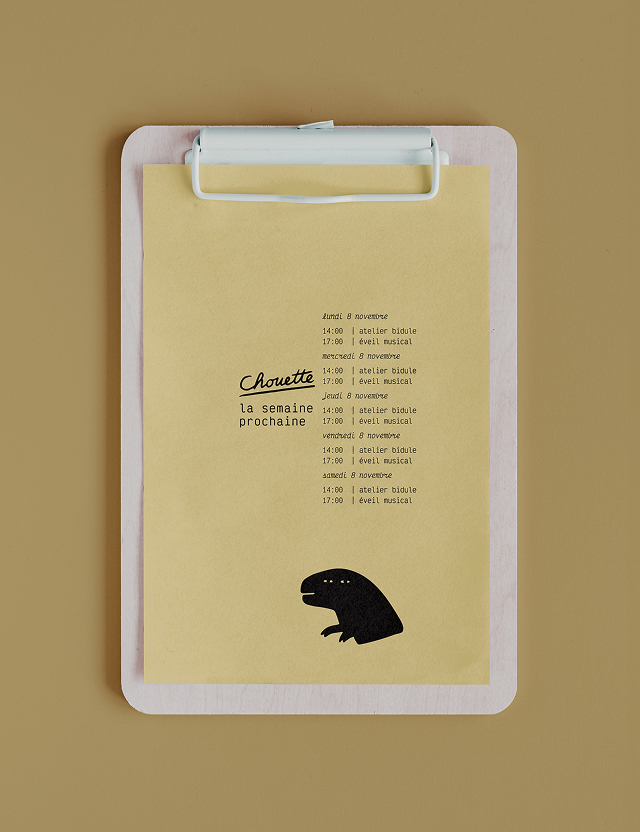 design graphique du menu du cafe