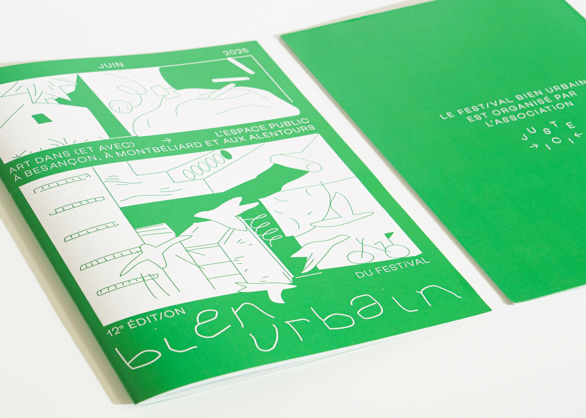 edition et mise en page de la brochure pour le festival Bien urbain en Bourgogne Franche-Comté