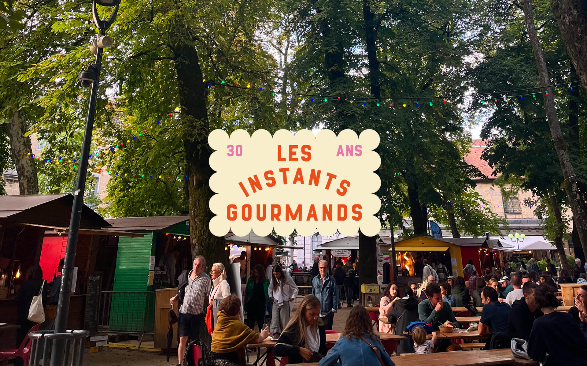 Logotype de l'évènement les Instants gourmand, festival gastronomique, à Besançon