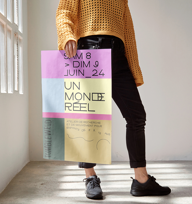 affiche et graphisme pour un spectacle de la compagnie Tumbleweed