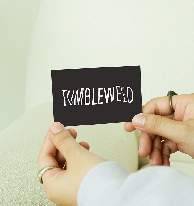 Carte de visite avec le logotype design par studio champ libre